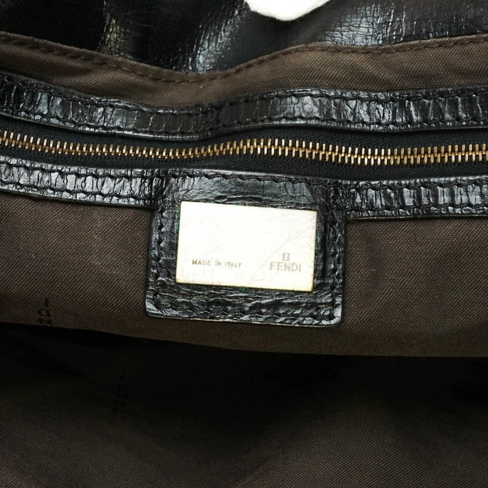 Auth Fendi Hand Bag Leather Black #25155F84 - Picture 8 of 13